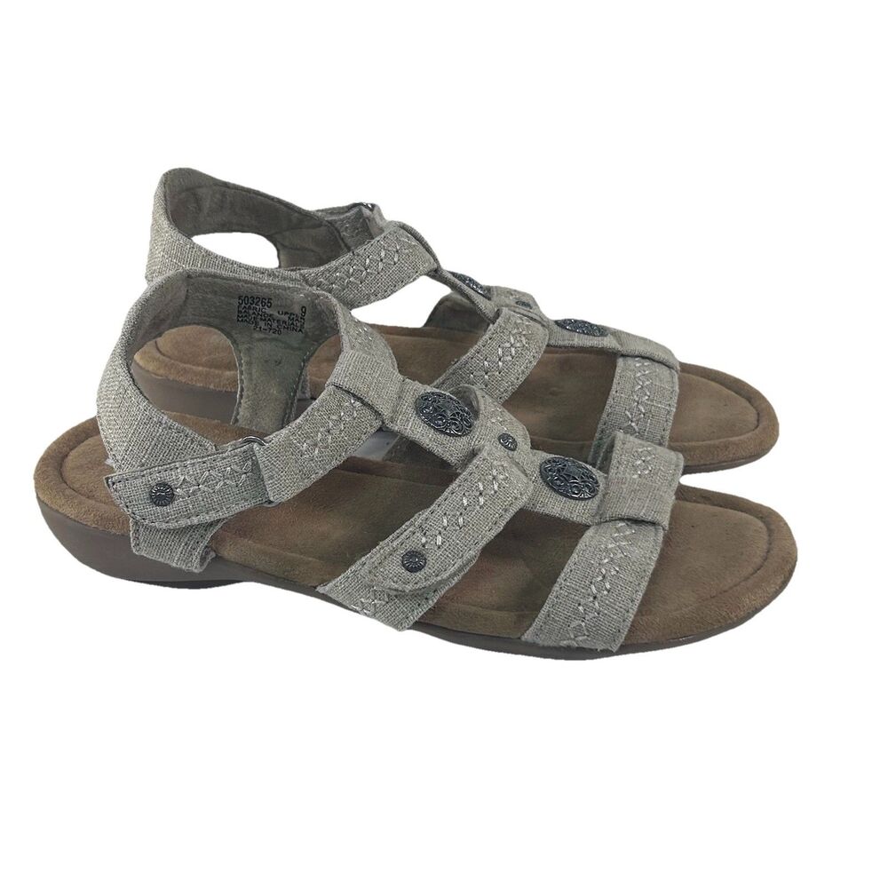 MINNETONKA Native Ornament Sandals Women’s  Size 9 Natural Khaki tan